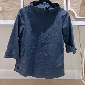 Cos blouse with side buttons